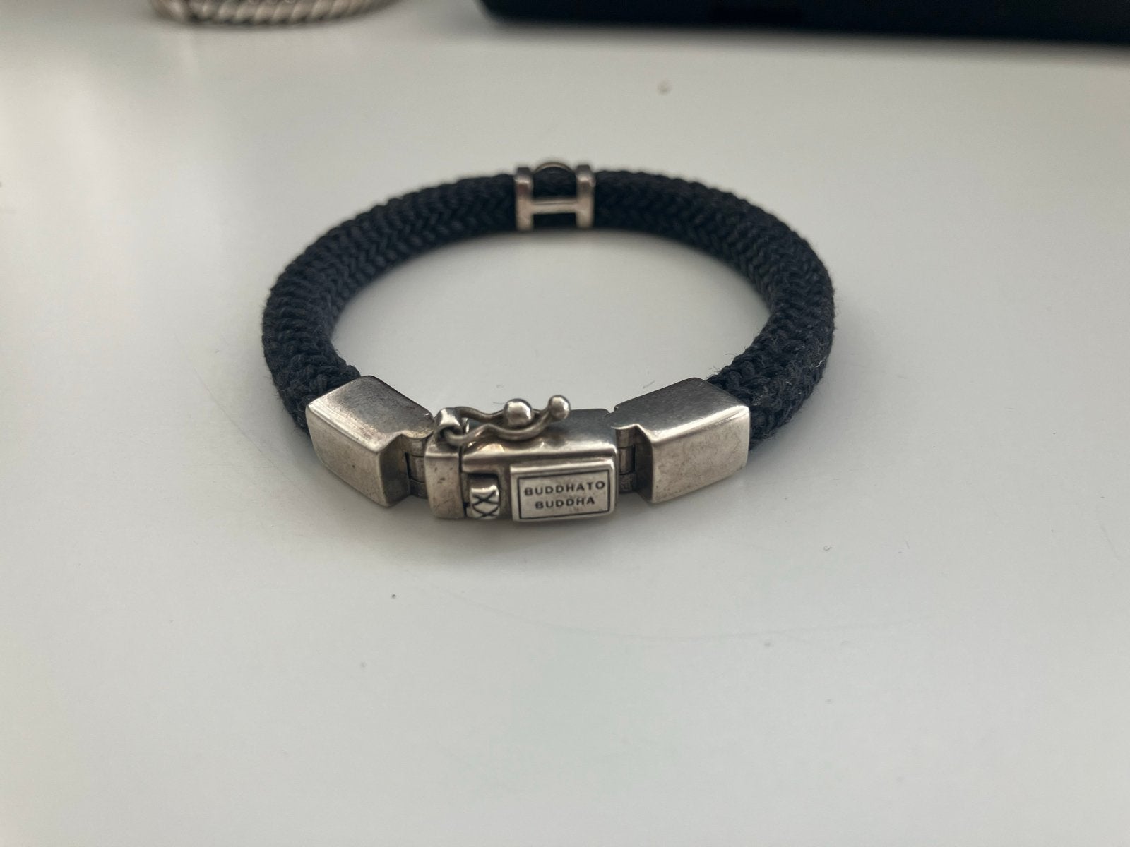 Buddha to Buddha armband denise cord Zwart, Ophalen of Verzenden, Gebruikt, Zwart, Overige materialen