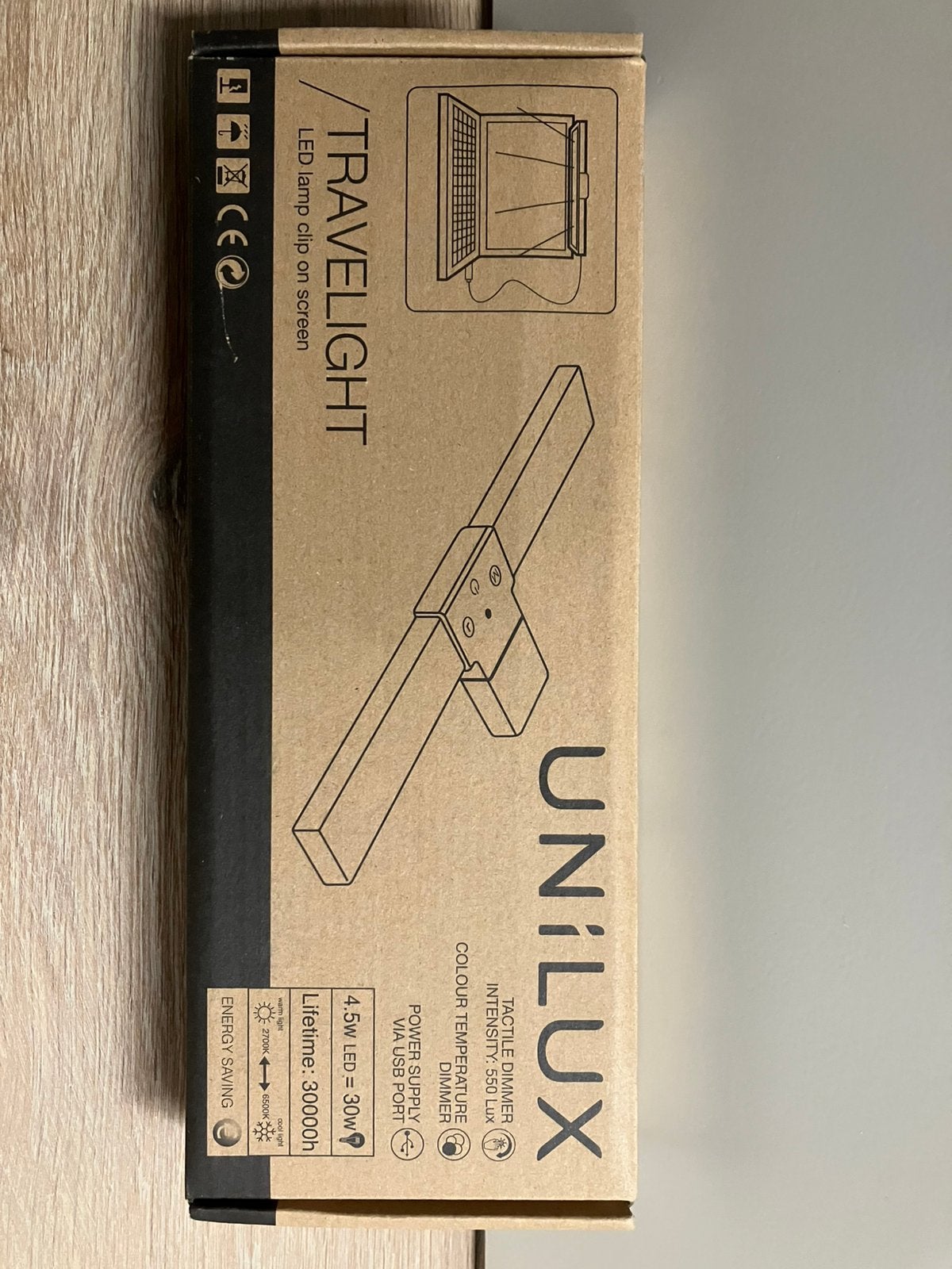 Nieuw! Bureaulamp LED voor laptop, dimbaar + usb-kabel, Ophalen of Verzenden, Nieuw