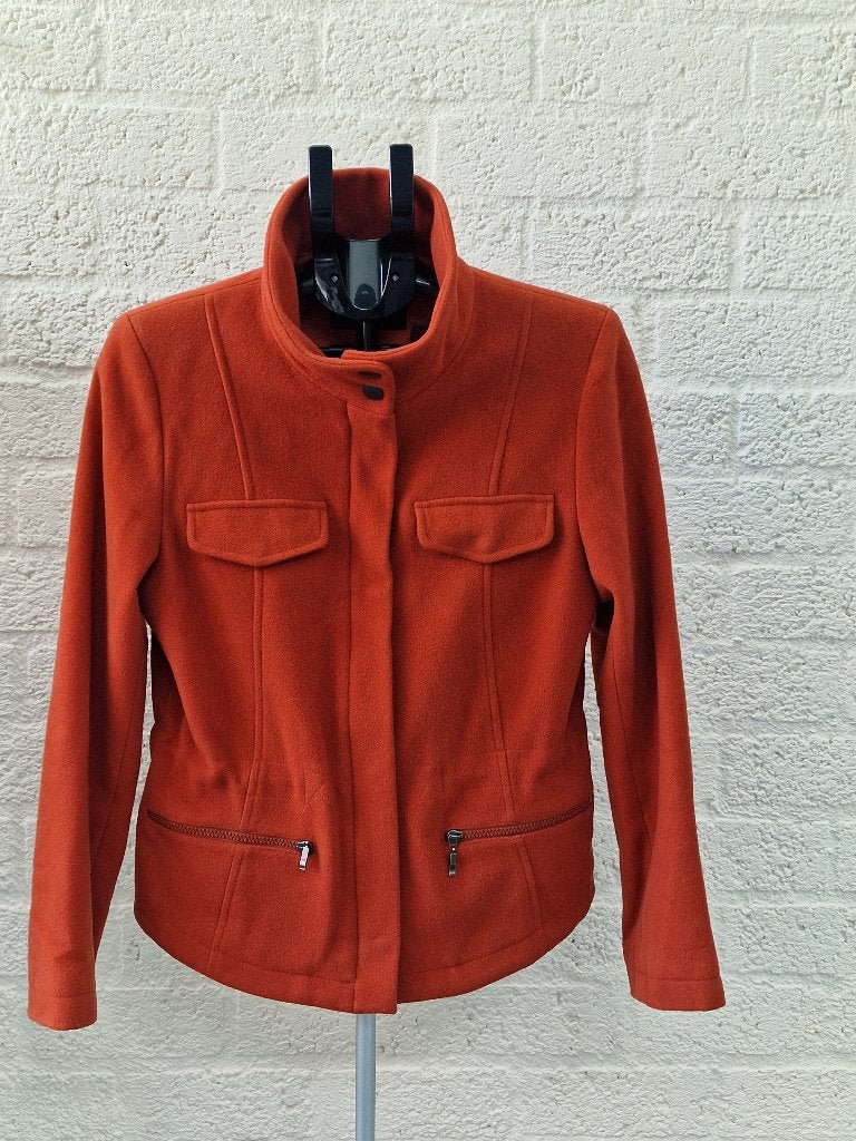 Damo Donna jas maat 38 wol cashmere blend, Ophalen of Verzenden, Zo goed als nieuw, Maat 38/40 (M), Oranje