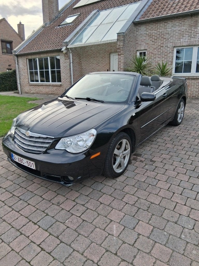 Chrysler Sebring Cabrio 2.0 CRD | 113.000 km | Car-Pass |, Auto's, 4 cilinders, Cabriolet, Zwart, Grijs