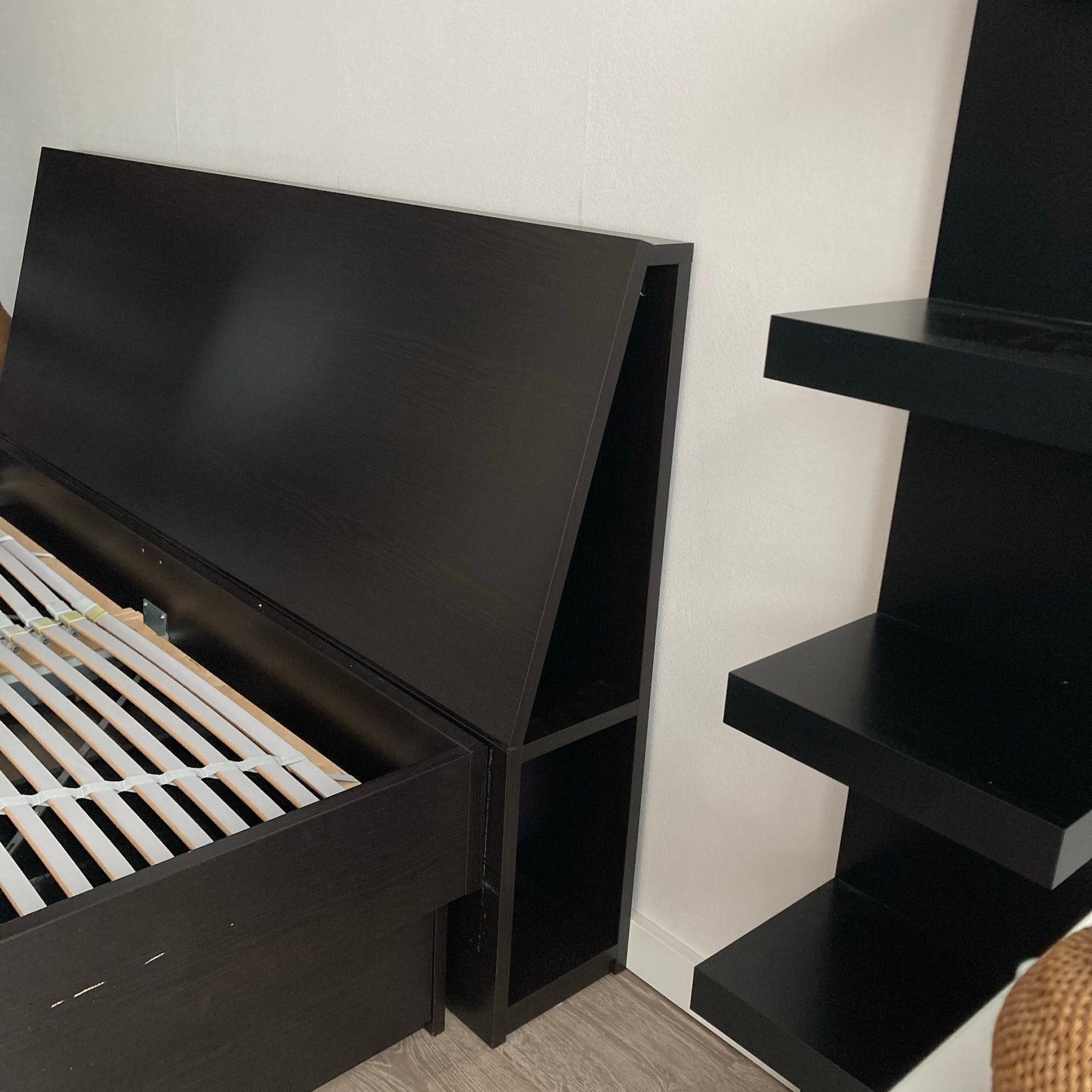 Ikea planken - Zwart, Ophalen, Gebruikt