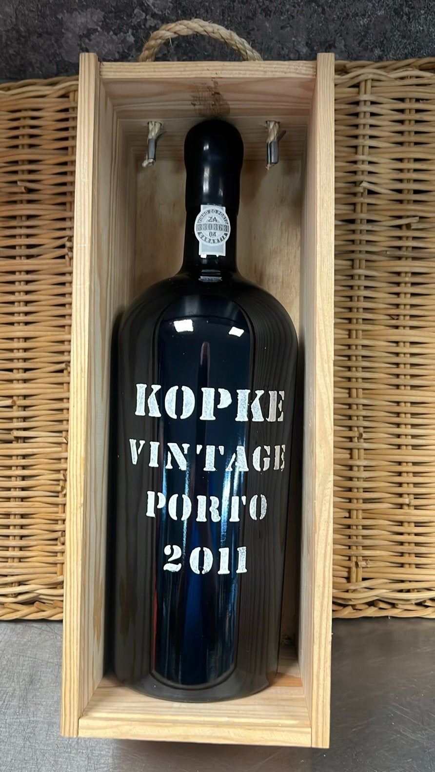 Kopke Vintage Port 2011 Magnum in houtenkistje, Ophalen of Verzenden, Zo goed als nieuw, Vol, Overige gebieden