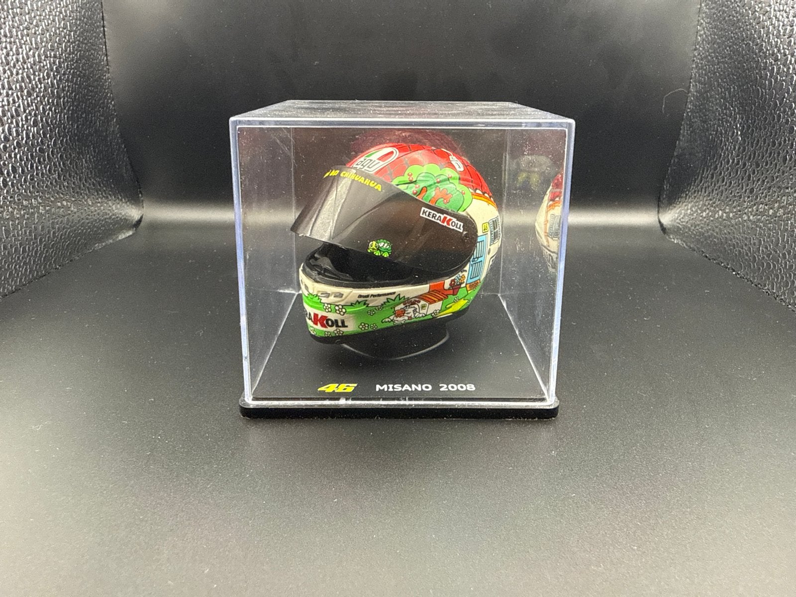 Valentino Rossi Misano 2008 Helm Schaal 1:5, Ophalen of Verzenden, Zo goed als nieuw, Motor