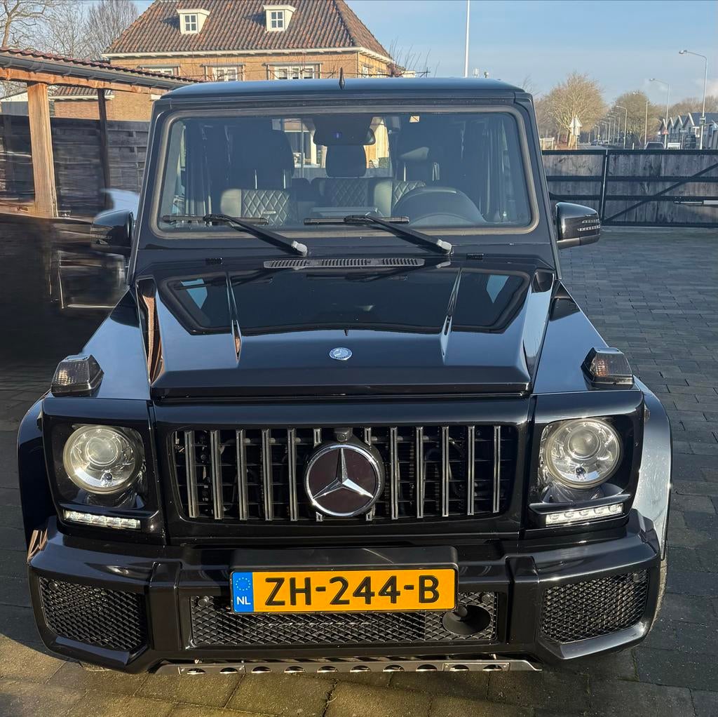 Mercedes-Benz G-Klasse 5.5 G63 AMG Lang AUT 2014 Zwart, Auto's, Automaat, 5461 cc, G-Klasse, Leder