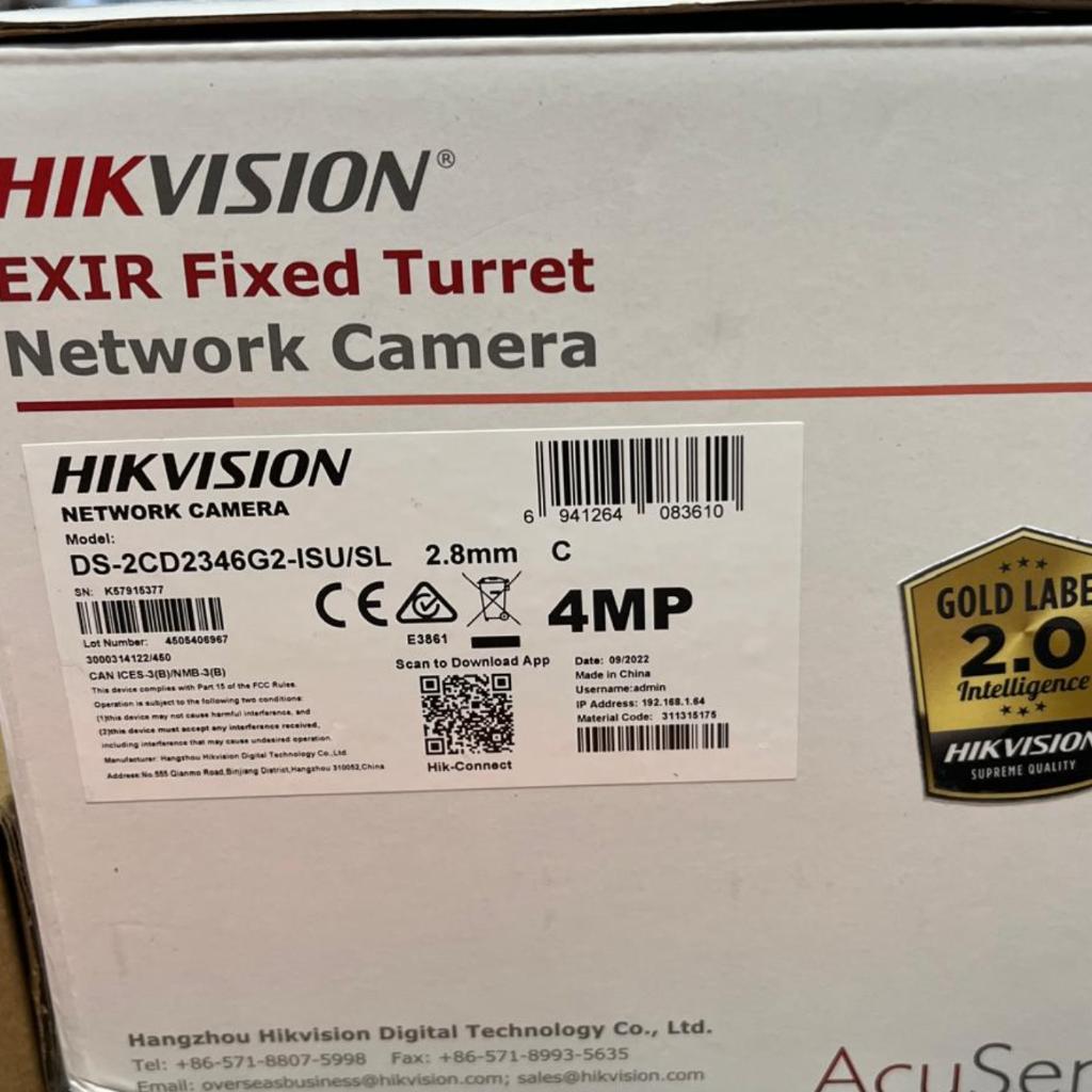 Hikvision DS-2CD2346G2-ISU/SL 2.8mm | Nieuw | €149,99, Nieuw, Ophalen of Verzenden