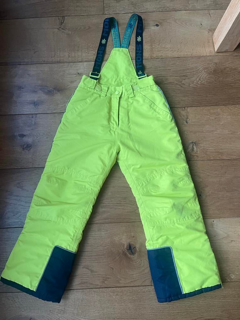 Skibroek met bretels maat 128, Ophalen, Gebruikt, Jongen of Meisje, Broek
