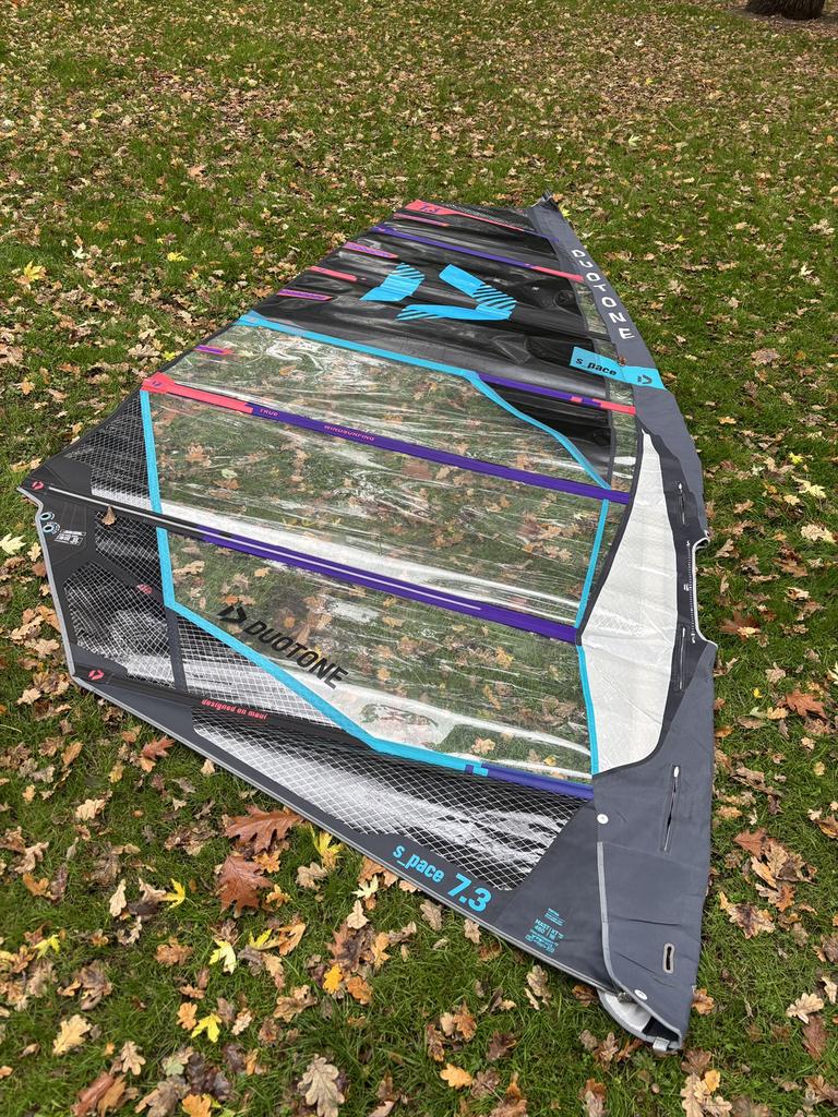 7.3 space 2025 duotone 3 camber freerace windsurf zeil, Ophalen, Zo goed als nieuw, Zeil