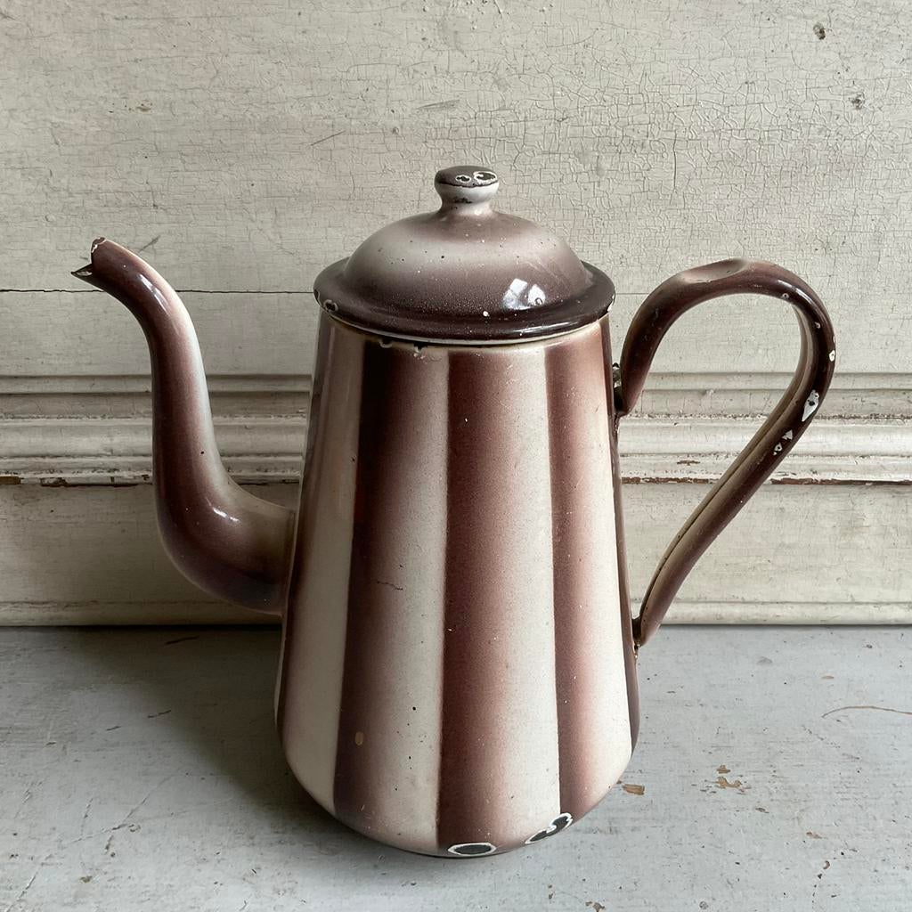 Emaille koffiekan *tres jolie Duiven*, Verzenden