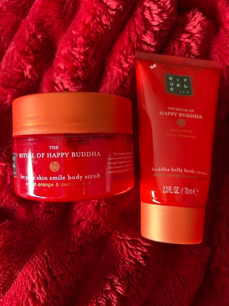 Ritual of Happy Buddha bodycreme/scrub, Ophalen of Verzenden, Nieuw, Overige typen