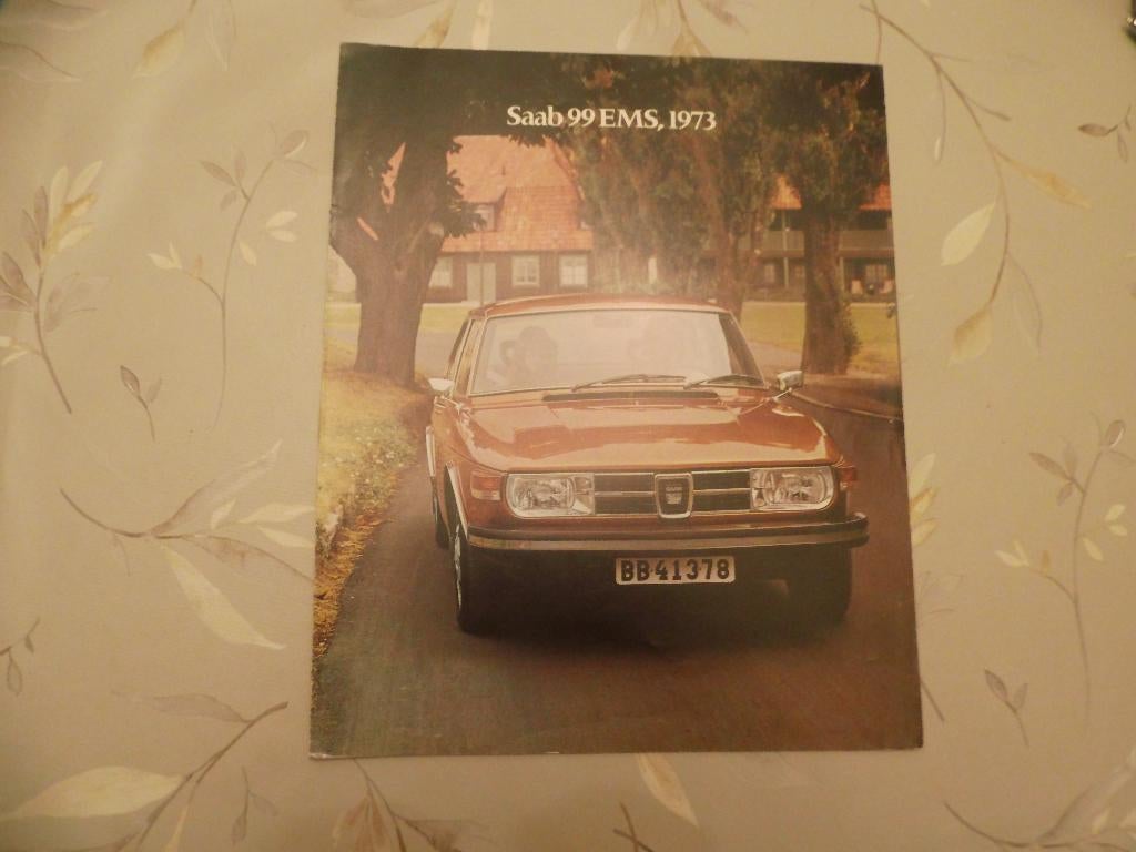Saab 99 EMS 1973, Boeken, Auto's | Folders en Tijdschriften, Zo goed als nieuw, Overige merken, Verzenden