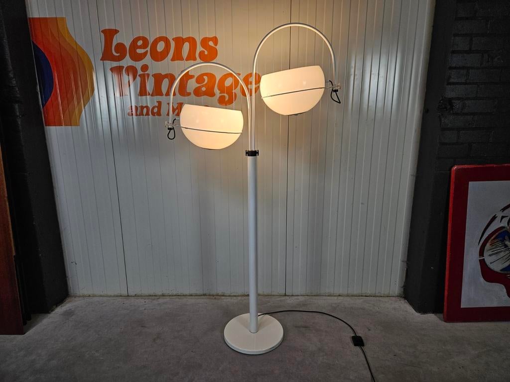 Vintage vloerlamp Gepo, booglamp, Huis en Inrichting, Lampen | Vloerlampen, Ophalen of Verzenden, Gebruikt, Kunststof, 150 tot 200 cm