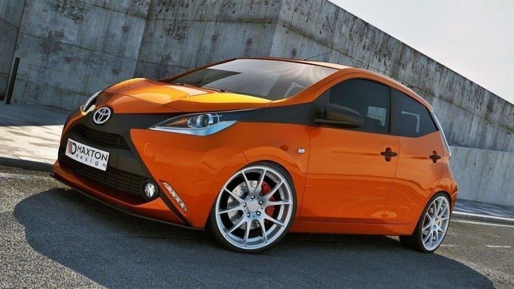 Voorlip splitter frontlip lip spoiler - Toyota Aygo 14-18, Ophalen of Verzenden