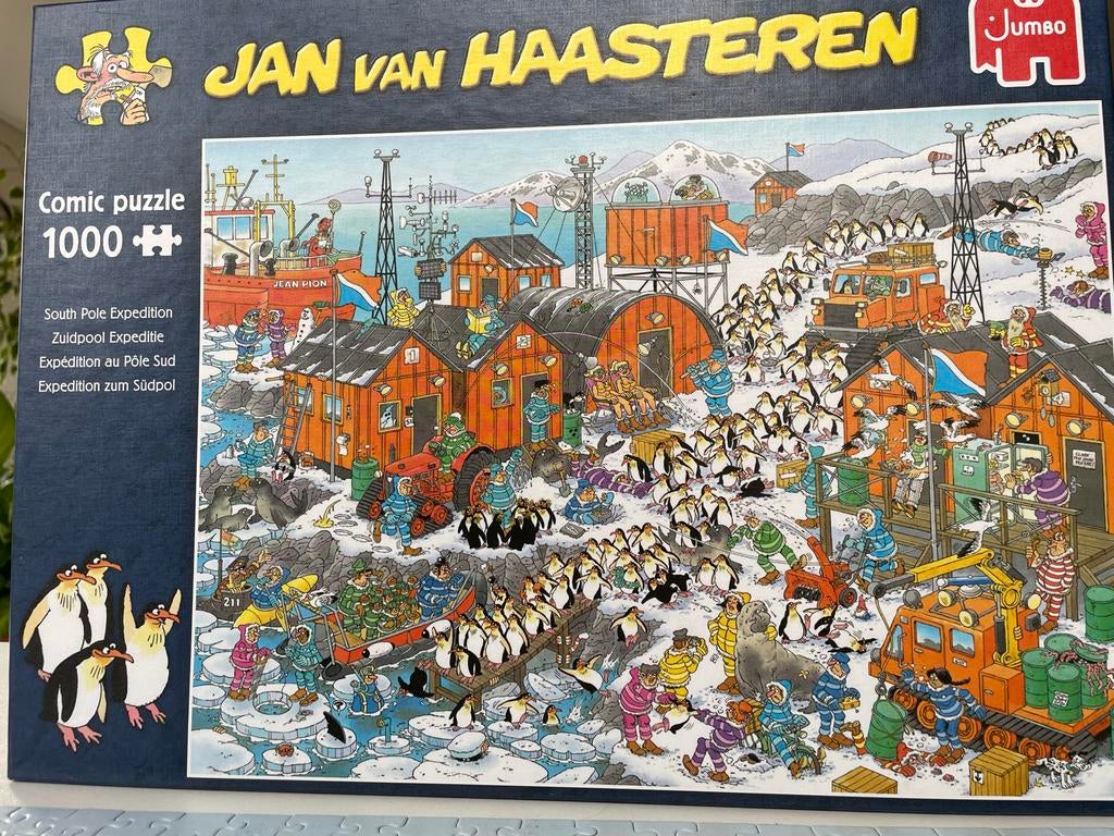 Jan van Haasteren Zuidpool Expeditie 1000 Stukjes, Ophalen of Verzenden, 500 t/m 1500 stukjes, Zo goed als nieuw, Legpuzzel