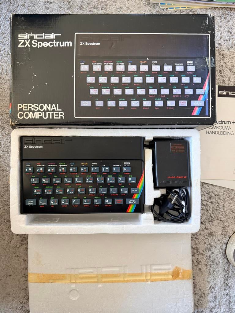 Sinclair ZX Spectrum 48K met randapparatuur en spellen, Spelcomputers en Games, Spelcomputers | Atari, Ophalen, Overige modellen
