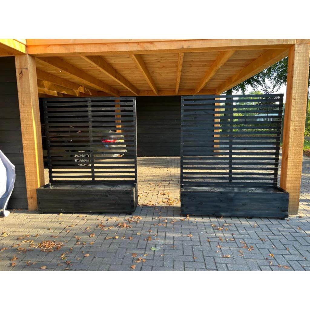 Bloembakken van hout 200cm x40x36 mogelijk met trellis 176cm, Toon van de Laarstraat 1 5701TK Helmond, 100 cm of meer, Nieuw, Ophalen of Verzenden