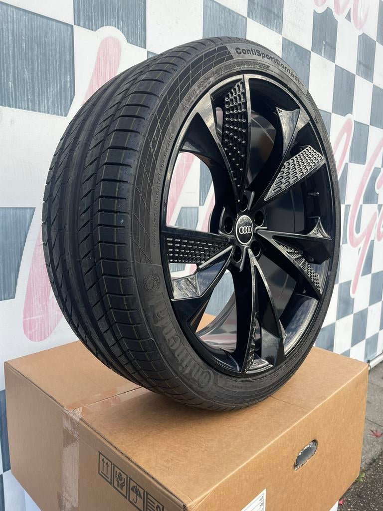 21 inch Audi A6 C8 velgen 5x112 + continental Q3 RSQ3 A7, Nieuw, Band(en), Zomerbanden, 21 inch