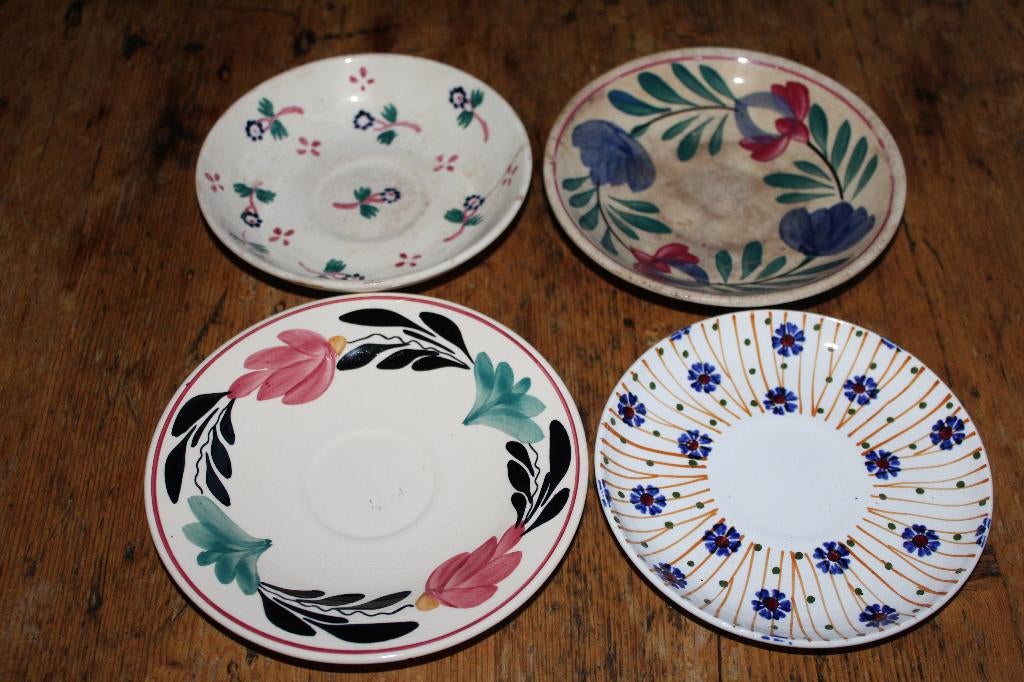 4 Schotels, oud Boerenbont, Petrus Regout, S.C.M, Ophalen of Verzenden