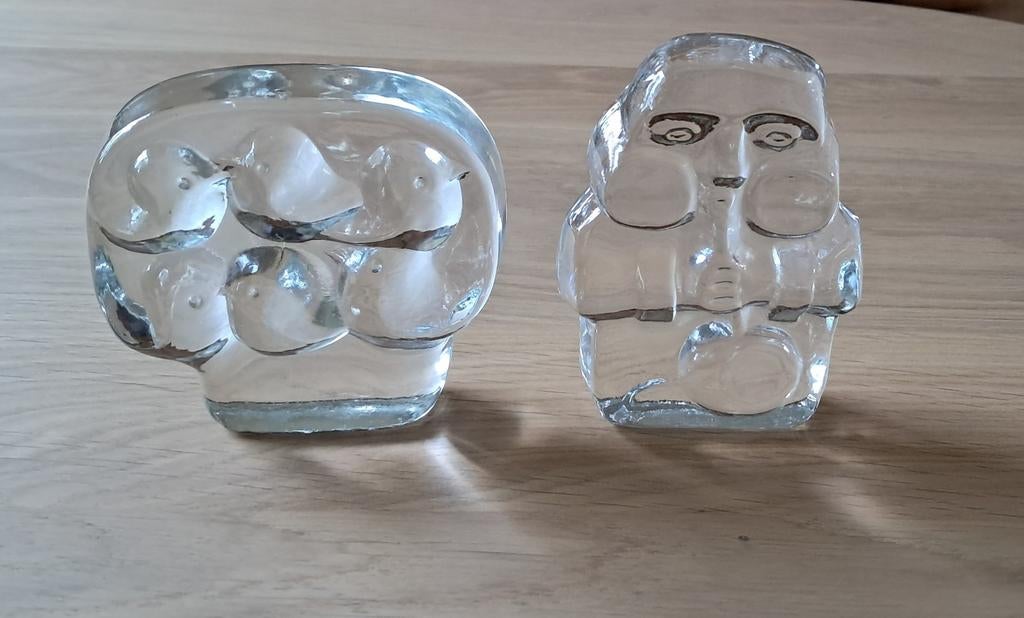 Iittala glazen presse papier Fins design van Jorma Vennola, Antiek en Kunst, Antiek | Glas en Kristal, Verzenden