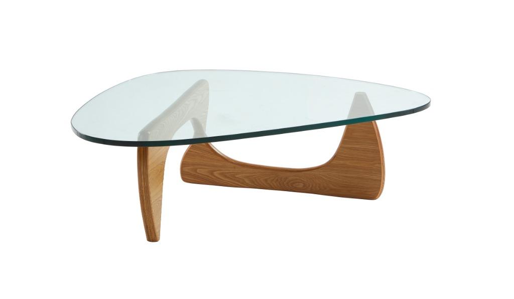 Noguchi Koffietafel/ Salontafel Isamu, Huis en Inrichting, Tafels | Salontafels, 50 tot 100 cm, 50 tot 75 cm, Glas, Nieuw
