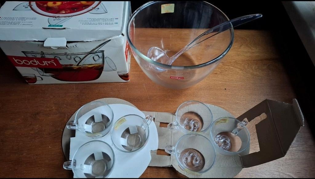 Bodum fruit punch sangria bowl set (nieuw), Ophalen of Verzenden, Nieuw