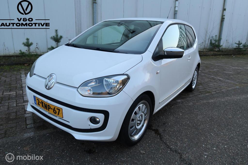 Volkswagen Up! 1.0 high up!, Auto's, Volkswagen, Euro 5, Stof, Gebruikt, 4 stoelen