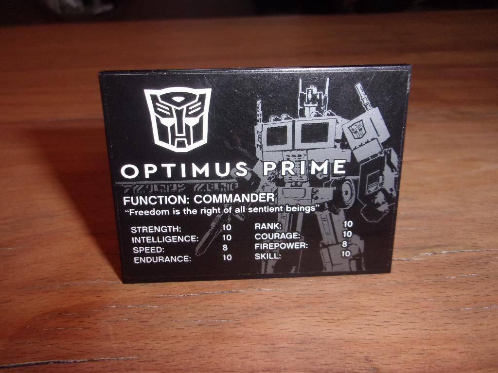 Lego Zwarte dakpan 10 6 x 8 met Optimus Prime Pattern, Ophalen of Verzenden, Gebruikt, Losse stenen, Lego