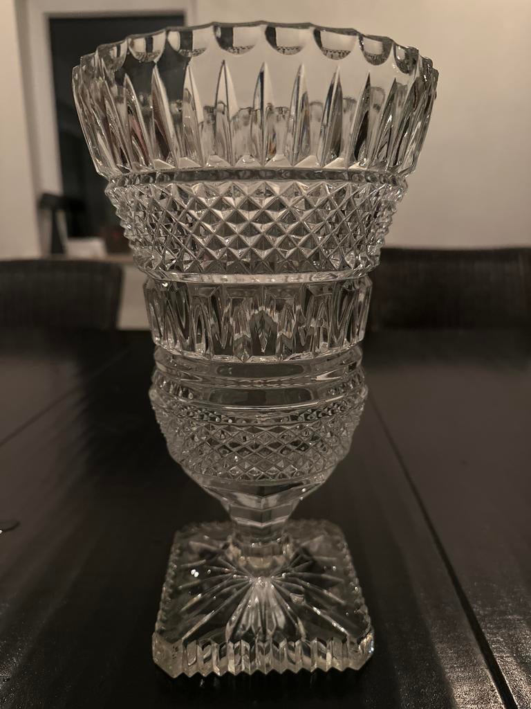 Boheemse Kristallen Vaas - 30cm, Ophalen of Verzenden