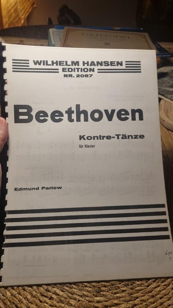 Beethoven Kontre-Tänze - Piano - Edmund Parlow, Gebruikt, Klassiek, Ophalen of Verzenden, Artiest of Componist