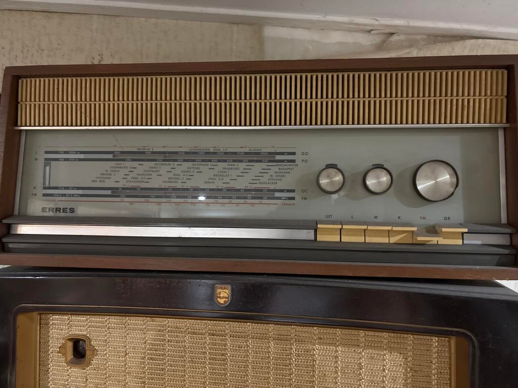 Vintage Erres Radio, Ophalen of Verzenden, Gebruikt, Radio