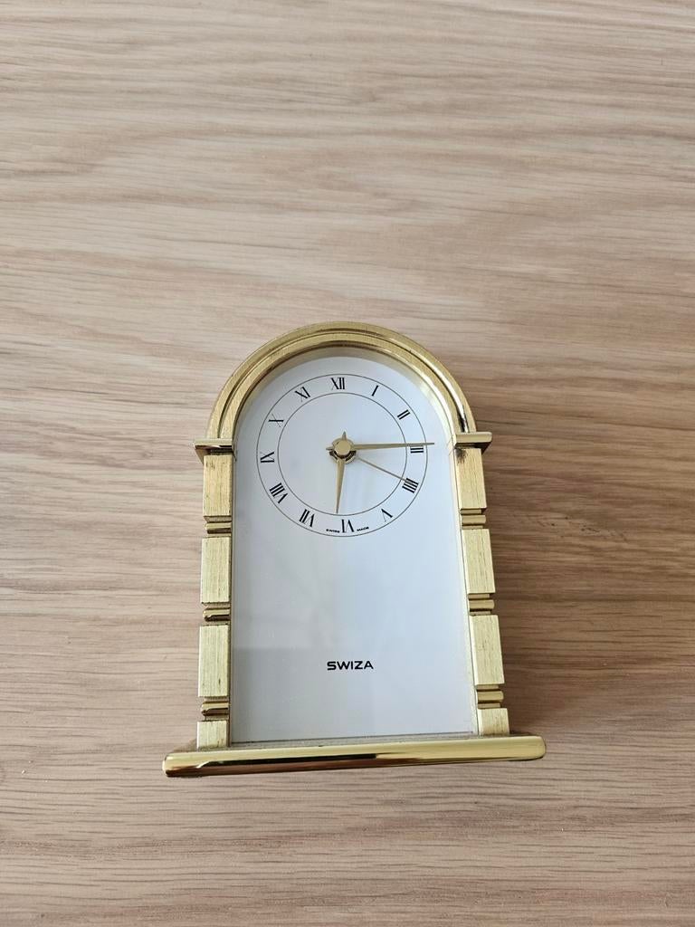 Vintage Swiza Tempus Fugit Tafelklok, Ophalen of Verzenden