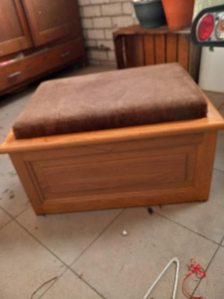 Hocker/ opbergbak, Huis en Inrichting, Tafels | Salontafels, Ophalen of Verzenden, Vierkant, 50 tot 100 cm, Minder dan 50 cm