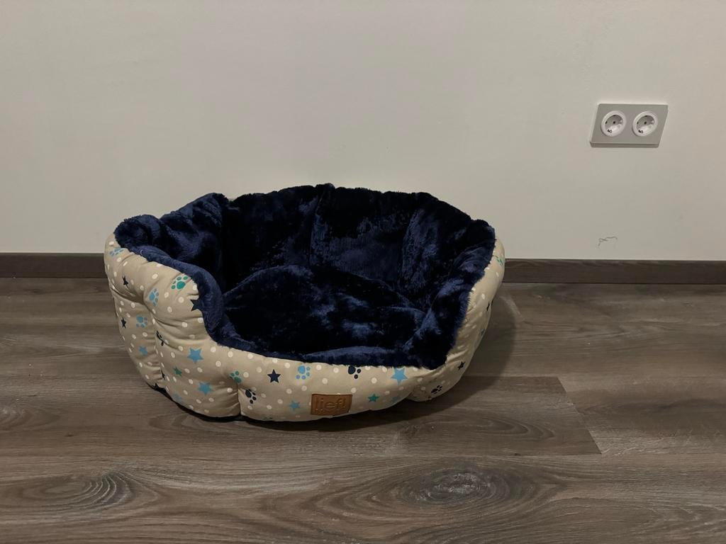 Blauwe huisdieren mand, Dieren en Toebehoren, Hondenmanden, Ophalen of Verzenden, Zo goed als nieuw, Katoen