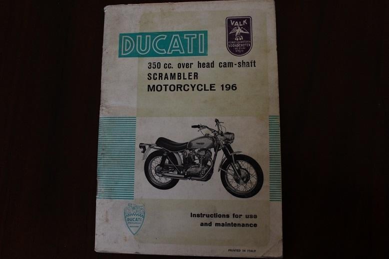 Ducato 350 OHC Scrambler 1968 350 SCR maintenance manual, Motoren, Handleidingen en Instructieboekjes, Ophalen of Verzenden, Overige merken