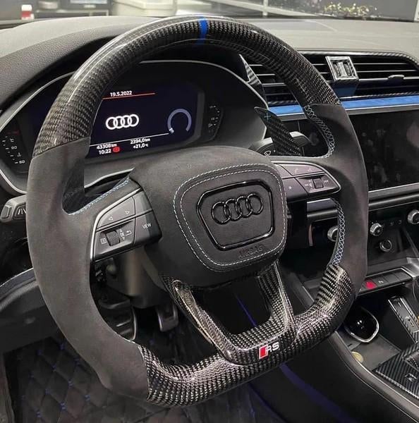 Audi stuur compleet S RS alcantara carbon upgrade, Auto diversen, Tuning en Styling, Ophalen of Verzenden, ., ., .