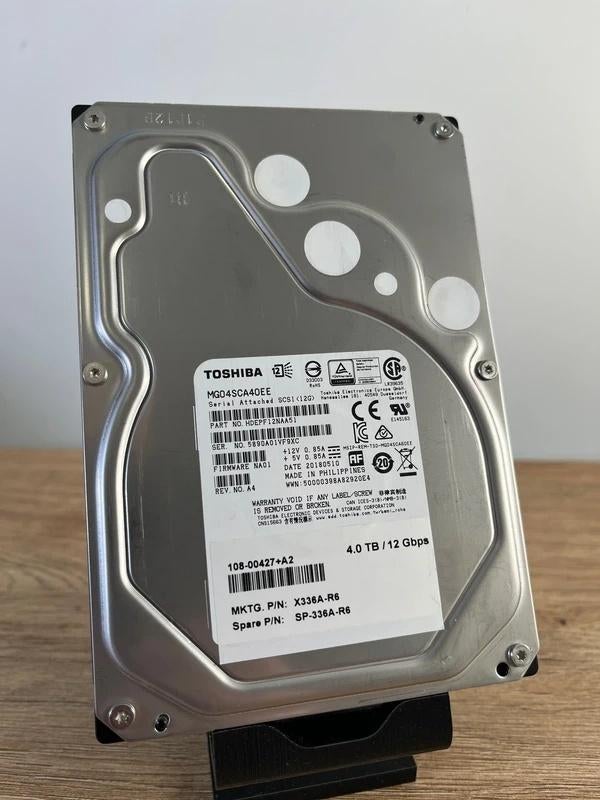 Toshiba MG04SCA40EE – 4 TB – SAS 12Gb/s Server harde schijf, Computers en Software, Harde schijven, Intern, Toshiba, SAS, Server