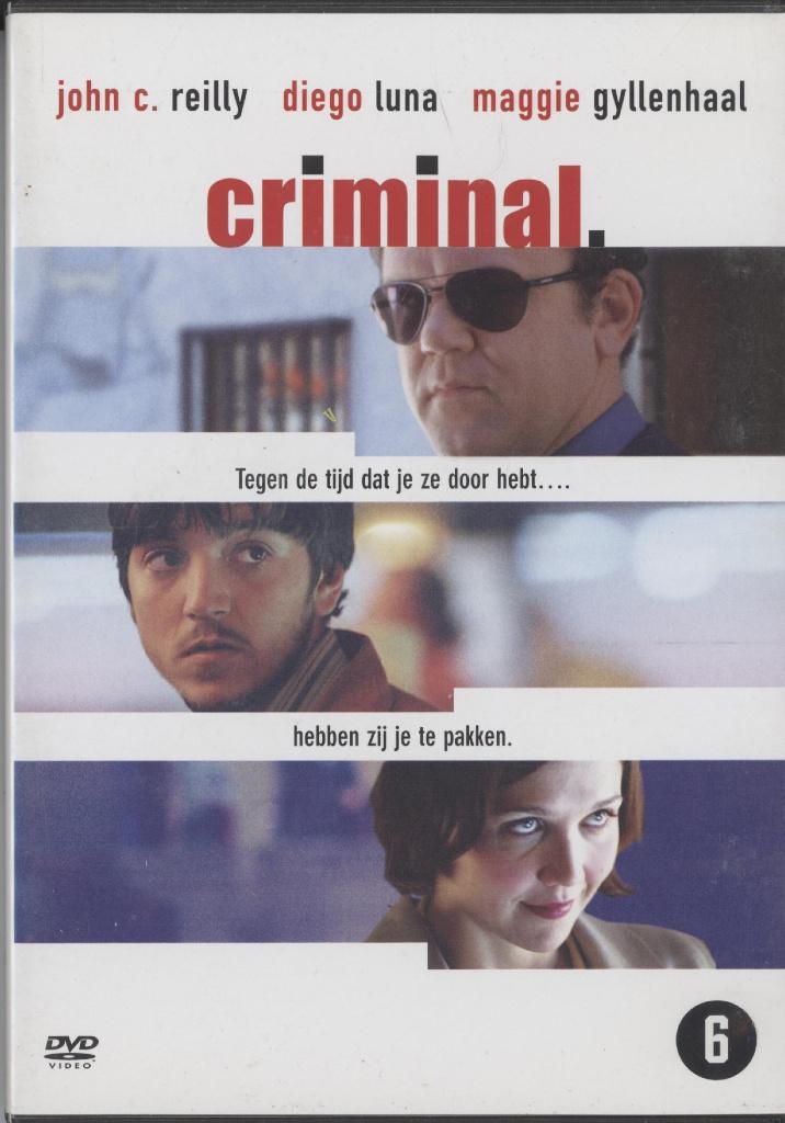 34) Criminal: met John C. Reilly en Maggie Gyllenhaal, Vanaf 6 jaar, Ophalen of Verzenden, Gebruikt, Actiethriller