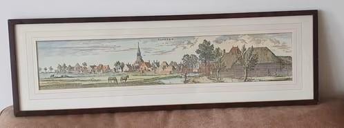 kopergravure, handgekleurd. “ SLOOTEN  .” 1691 CASP COMMELIN, Antiek en Kunst, Kunst | Etsen en Gravures, Ophalen