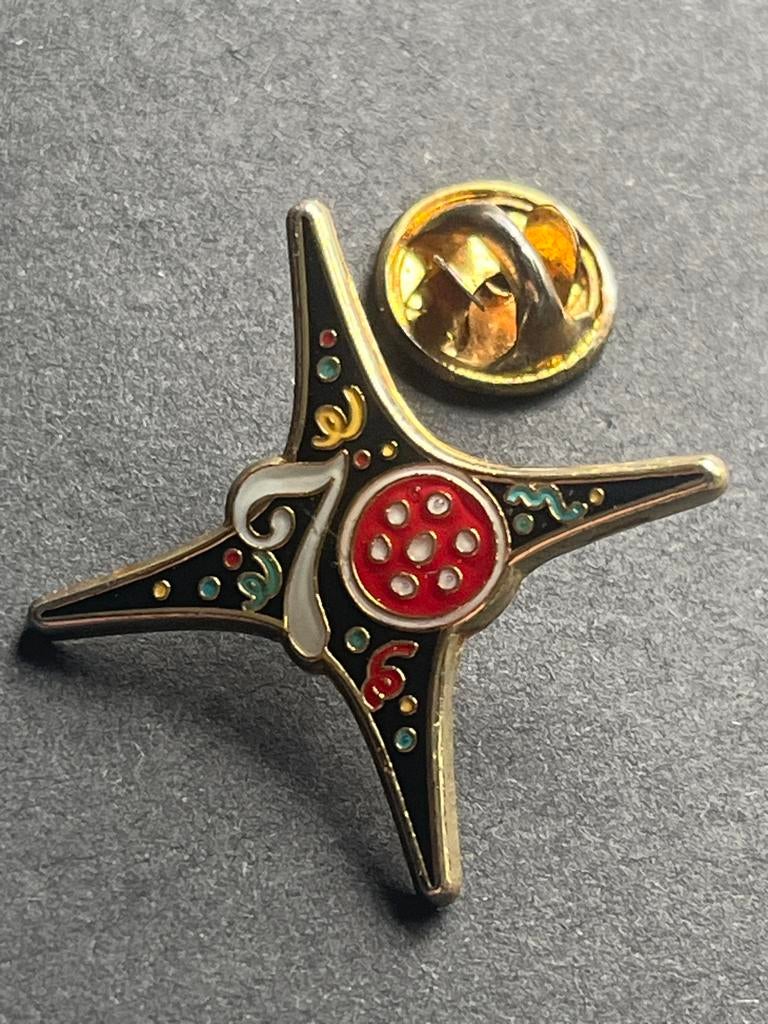 Efteling 70 jaar Jubileum personeel Pin, Verzamelen, Speldjes, Pins en Buttons, Ophalen of Verzenden, Zo goed als nieuw, Speldje of Pin