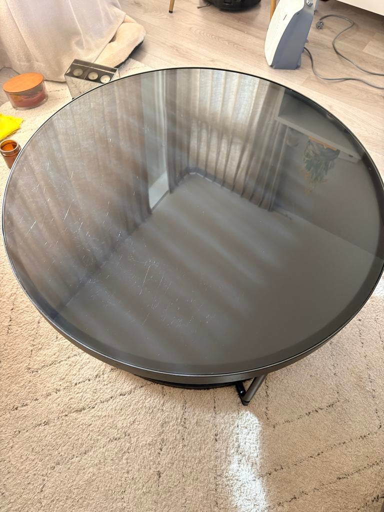 Ronde salontafel - 88 cm diameter, Ophalen, Gebruikt, 50 tot 100 cm, Rond