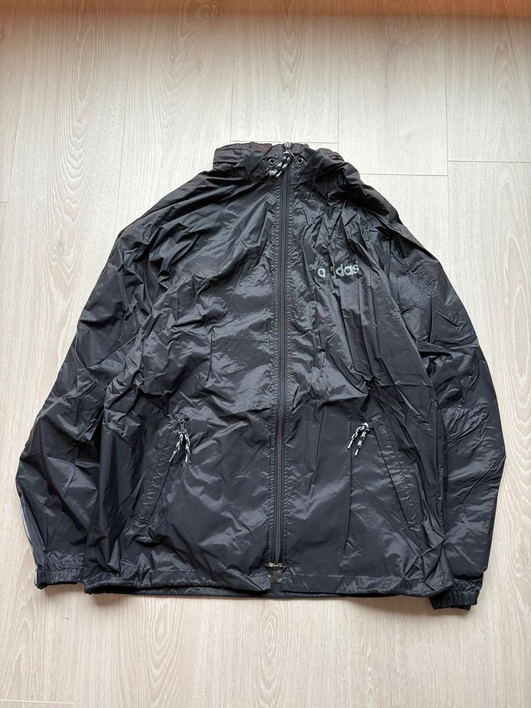 Vintage Adidas Regen Jas M, Z, Maat 48/50 (M), ., Zwart