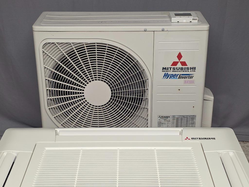 Refurbished cassette airco Mitsubishi Hyper inverter 5,0 kW, Koelen en Ontvochtigen, Timer, Plafondventilator, 3 snelheden of meer