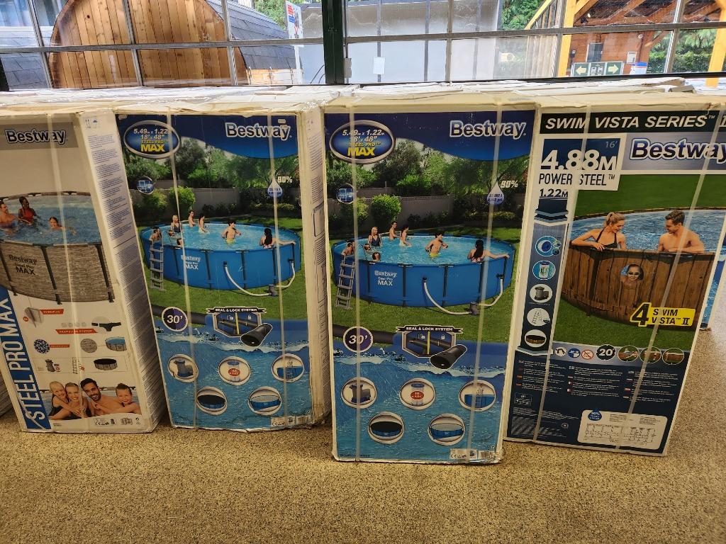 Bestway Zwembaden Uitverkoop !, Tuin en Terras, Zwembaden, Ophalen, 200 tot 300 cm, 80 tot 120 cm, Nieuw