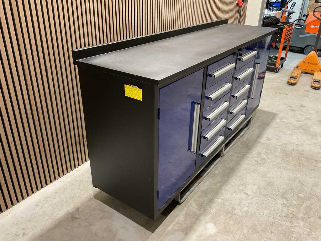 STAHLWORKS Gereedschapkast 7FT-10D 01B Zwart/Blauw nieuw ‼️, Ophalen, Nieuw
