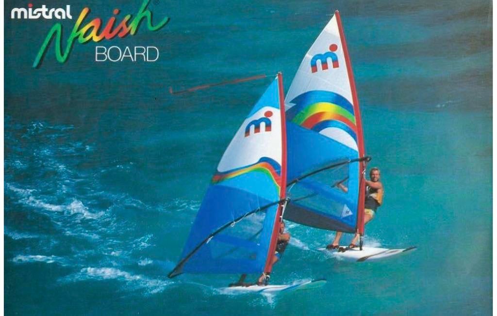 MISTRAL NAISH 1981 ***GERESERVEERD!!!!, Ophalen, Gebruikt, 300 cm of meer, Met vin(nen)