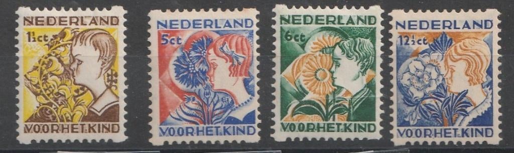 R94/97 1932 Kinderzegels roltanding MH, Ophalen of Verzenden, T/m 1940, Postfris