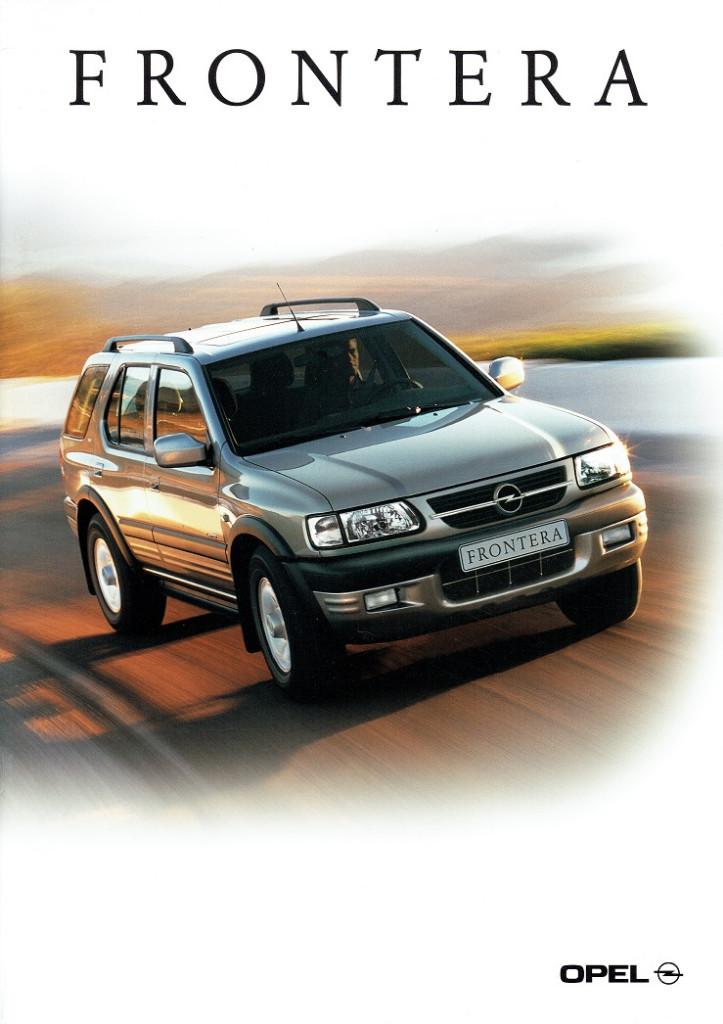 Folder Opel Frontera (2002), Verzenden, Gelezen, Opel