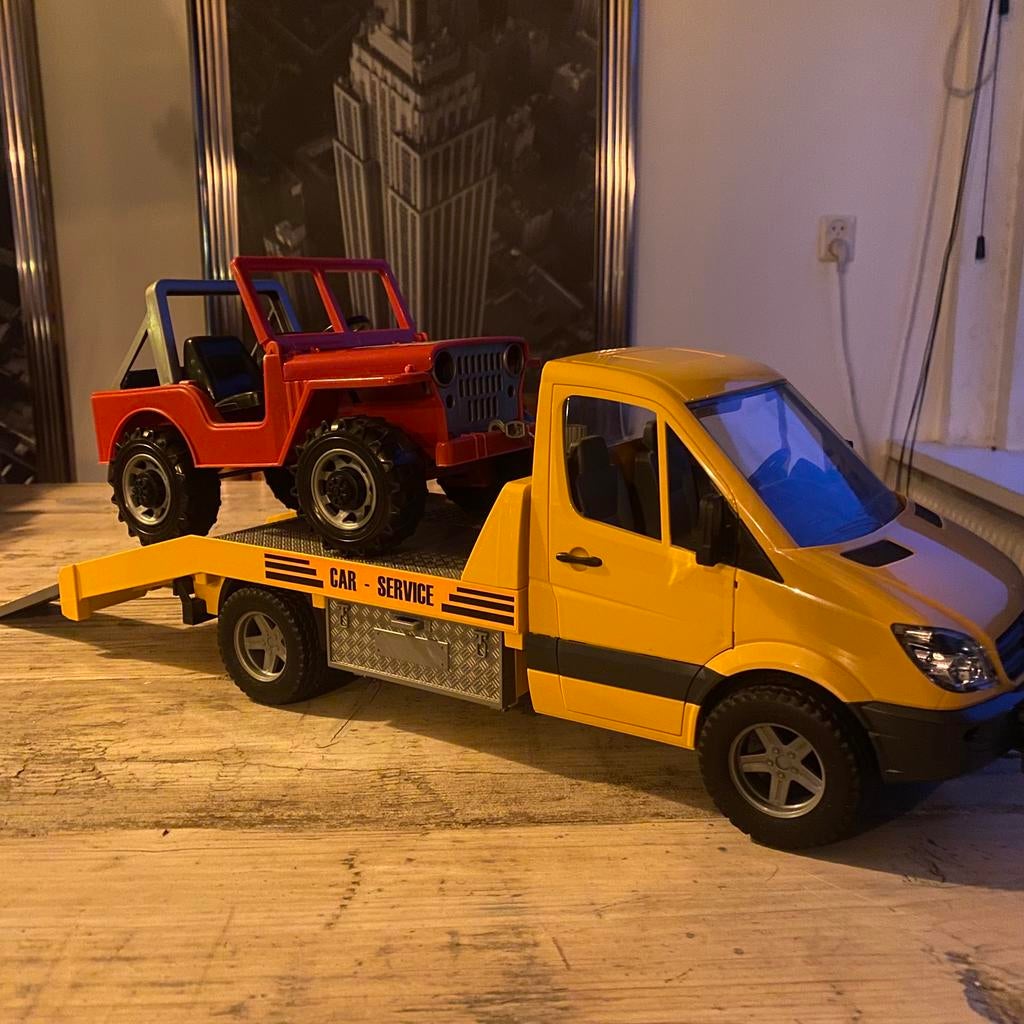 Bruder auto, Ophalen, Zo goed als nieuw