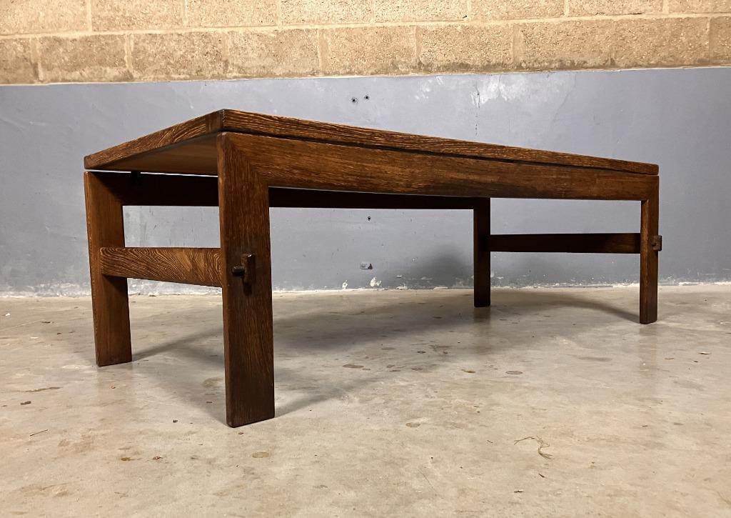 Salontafel Wenge Vintage Brutalist Mid Century, Ophalen, F, Gebruikt, G