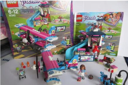 Friends set 41343 Heartlake City Airplane, Ophalen of Verzenden, Zo goed als nieuw, Complete set, Lego