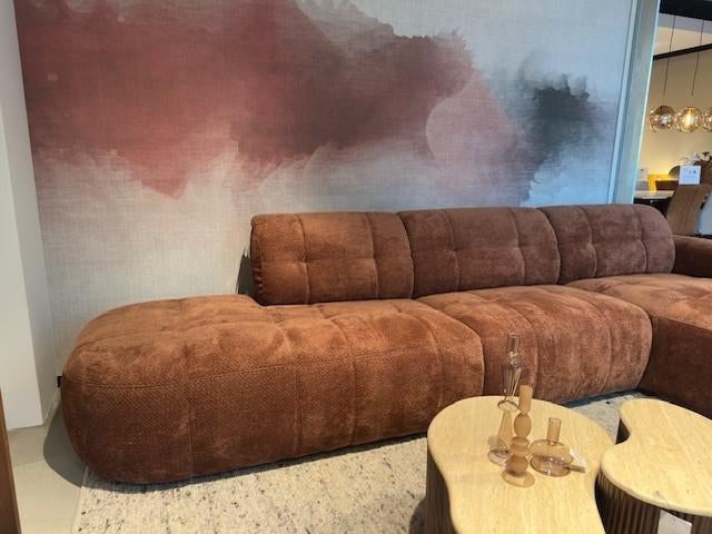 Trendy bank met ronde vormen 360x85x171 cm, Ophalen, Sommelsdijkse haven 19, Info@vissermeubelen.nl, Maxfurn